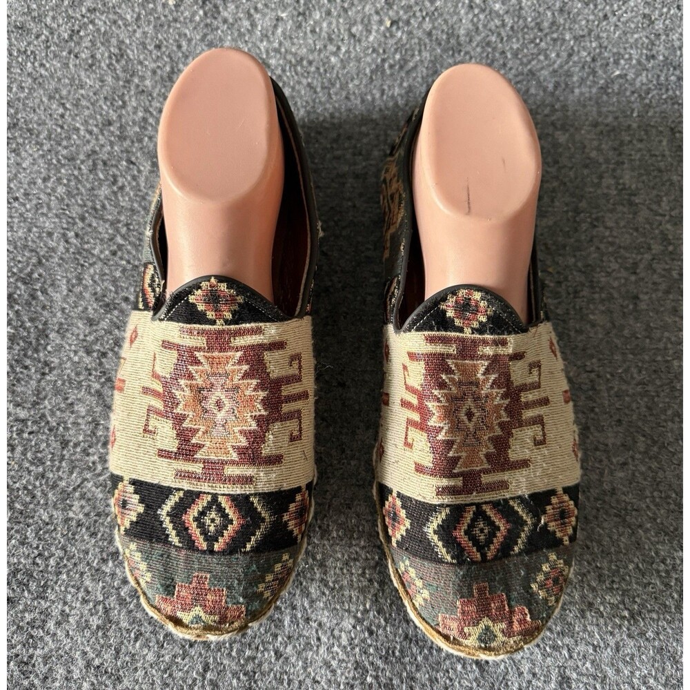 Olive Branch Turkish Kilim Loafers Handmade Wool Rug Shoes Men 8 Women 10 EU 41